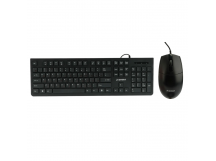 Комплект клавиатура+мышь проводные Gembird KBS-9050, 104кл, 3кн.,кабель 1.5м, черный