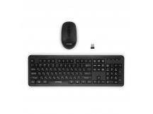 Комплект беспроводной клавиатура+мышь Fumiko Office Set черный