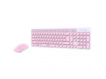 Беспроводной набор Smart Buy SBC-250288AG-WP мембранная клавиатура+мышь (pink/white) (231340)