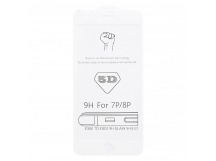 Защитное стекло Full Screen - 3D Flat для Apple iPhone 7 Plus (white) (тех.уп.)