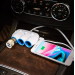 Разветвитель прикуривателя - Hoco C1 3-in-1 Car charger (white)#1854935