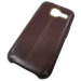                                 Чехол Premiun кожа со строчкой Samsung J1 mini коричневый#1873947