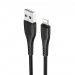 Кабель USB - Apple lightning Borofone BX37 Wieldy (black)#1831392