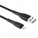 Кабель USB - Apple lightning Borofone BX37 Wieldy (black)#1831390