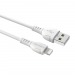 Кабель USB - Apple lightning Borofone BX51 Triumph (100см) белый#1856647
