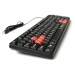 Dialog - клавиатура, USB, черная c красными игровыми клавишами#1914400